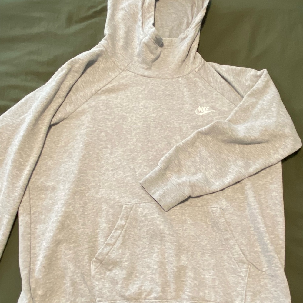 Nike Light Gray Heather Hoodie Sweatshirt